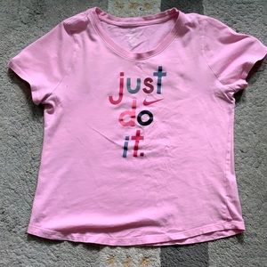 Nike just do it girls graphic tee